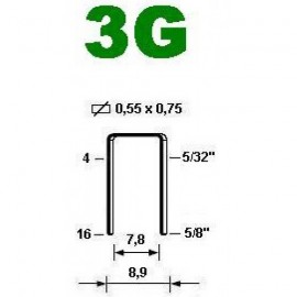Скоба Omer 3G - 10мм гальванизированная