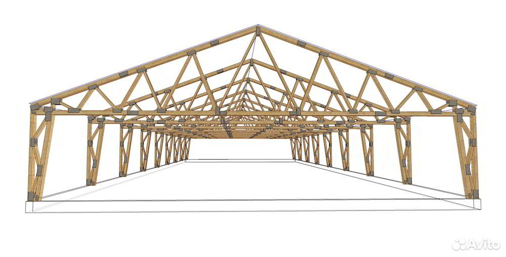 Ферма метров. Ферма двускатная пролет 11 м. Ферма для Ангара 10 метров двухскатная. Каркас деревянного Ангара 9х20. Деревянный каркас Ангара 12х12.