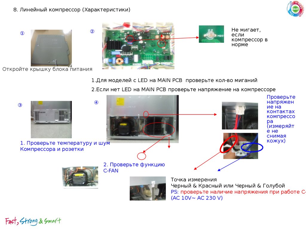 Схема инверторного компрессора холодильника