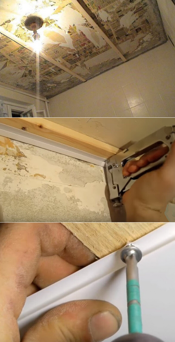 Как крепить панели в ванной к стене. Крепление пластиковых панелей на стену. Крепление потолочных панелей. Монтаж панелей на потолок. Монтаж пластиковых панелей на потолок.