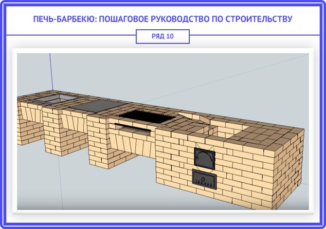 Мангальные зоны из кирпича проекты с размерами фото