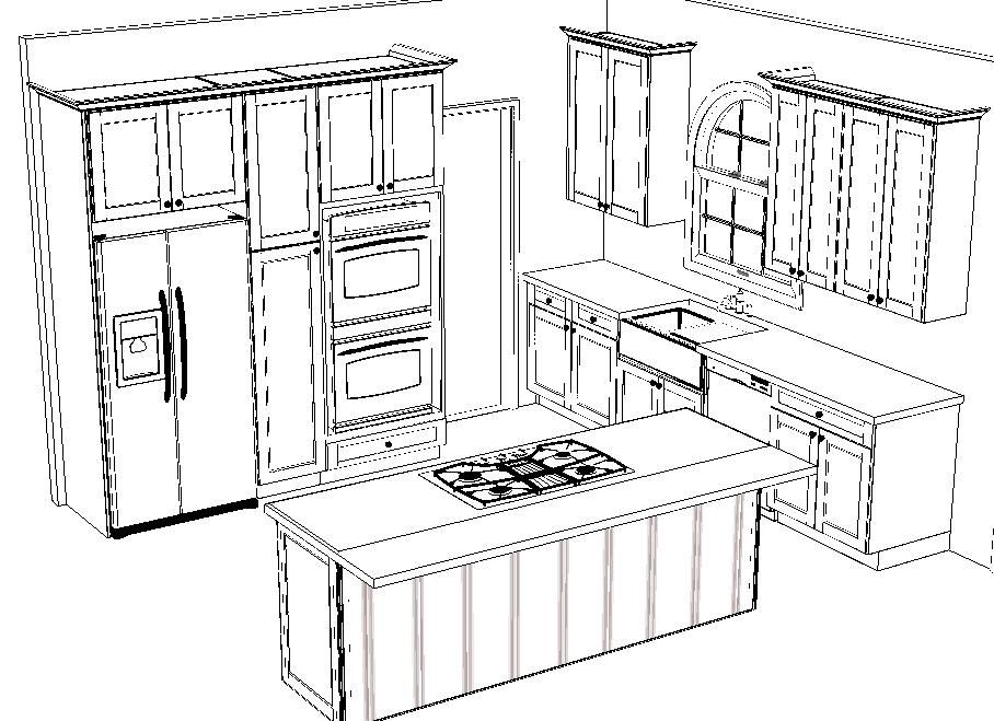 Как нарисовать макет кухни своими руками