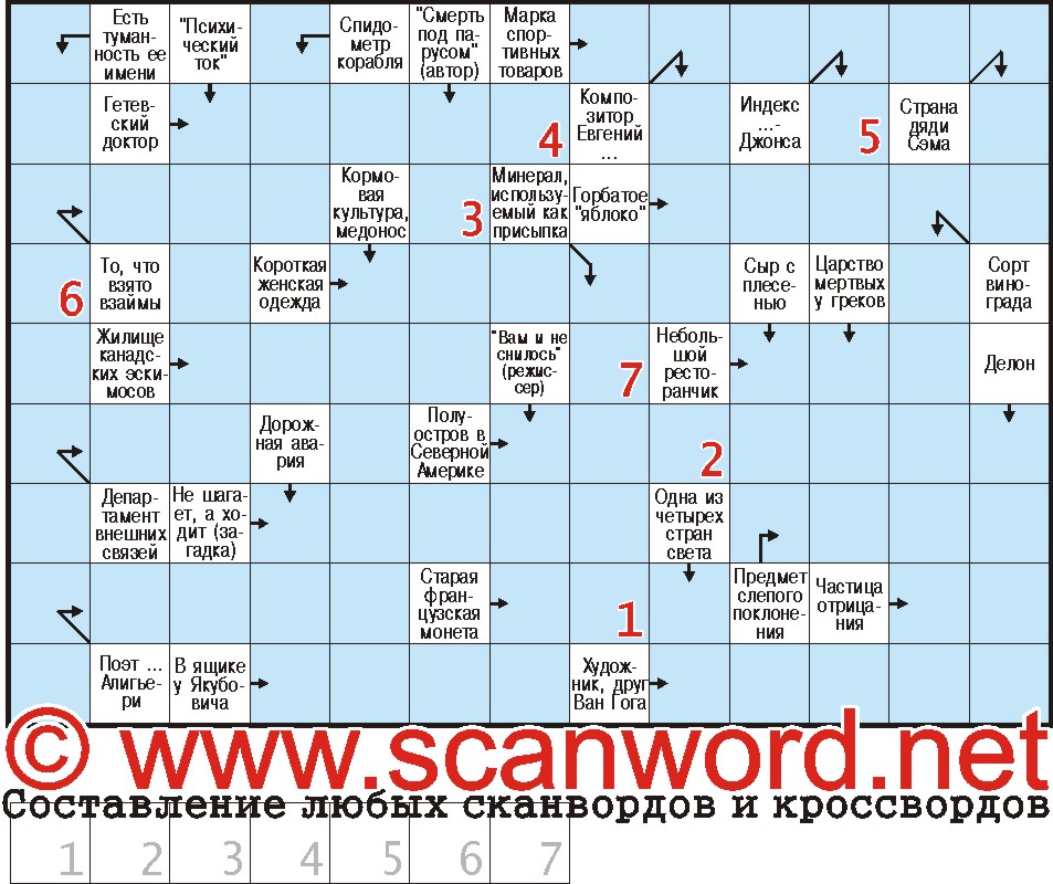 Столицы стран сканворд 6 букв