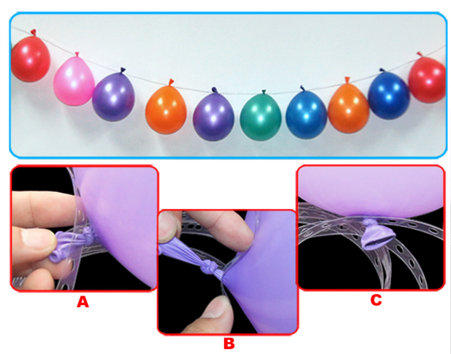 Как сделать ленту с шарами