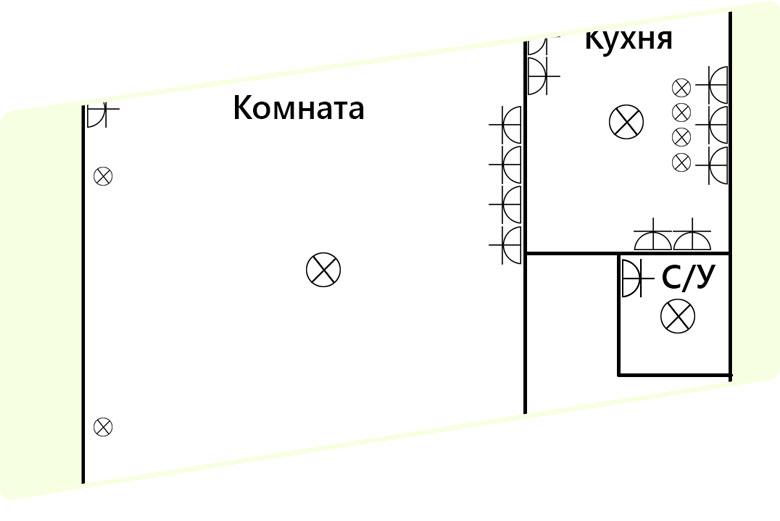 Проводка в панельном доме схема 2 х комнатной квартиры