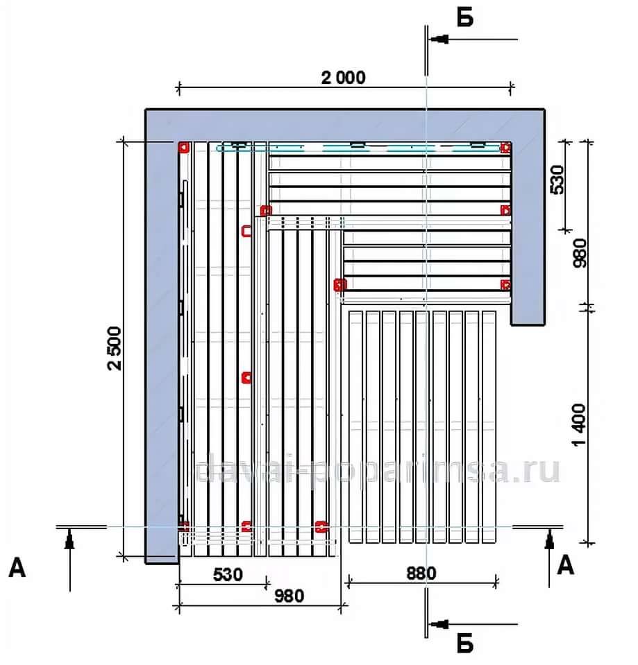 Полок для бани чертежи и схемы