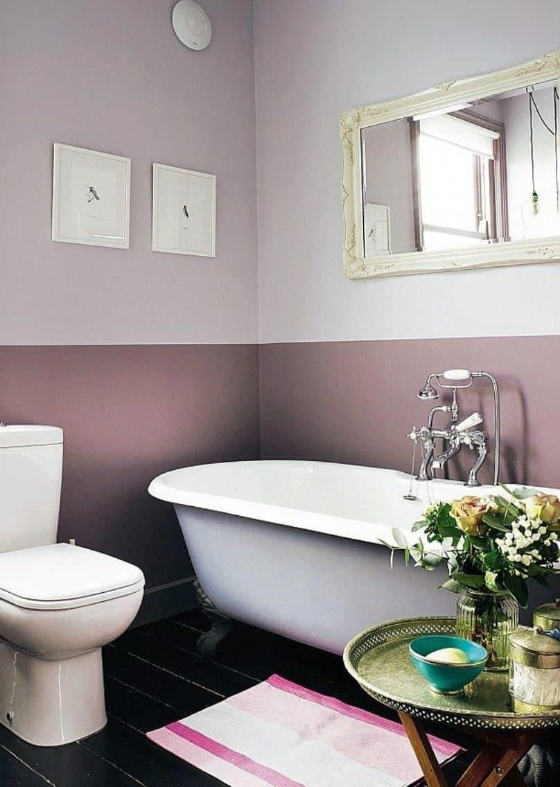 Какой краской можно покрасить в ванной. Краска для ванной комнаты. Крашенные стены в ванной. Цвет стен в ванной. Отделка ванной комнаты краской.