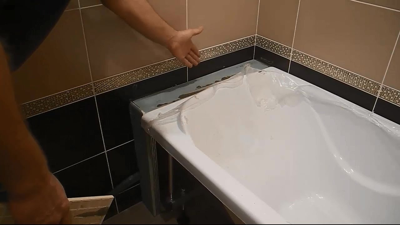 Что можно между ванной и стеной