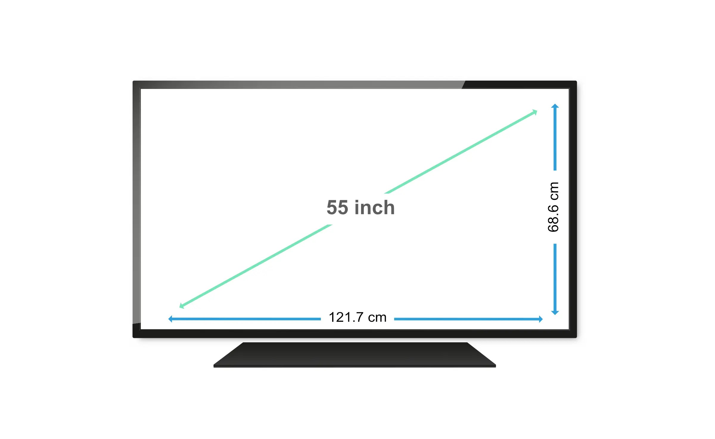 Размер телевизора самсунг 50 дюймов