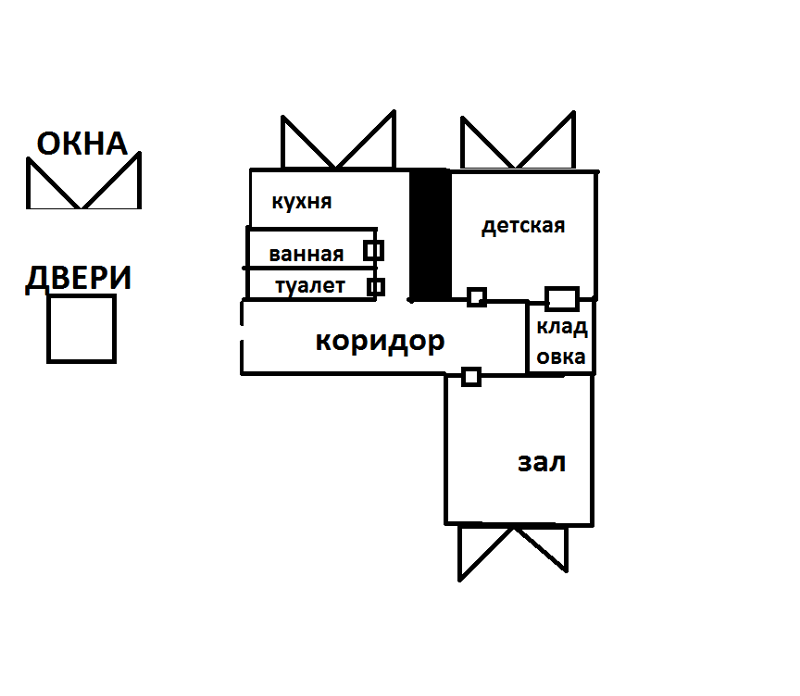 Нарисовать план схему