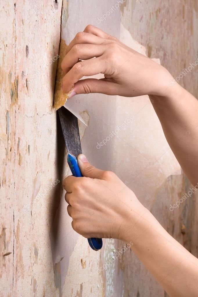 Как снять моющиеся обои со стены