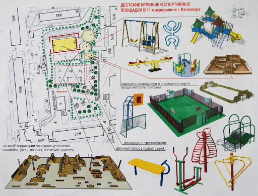 План детской площадки в детском саду