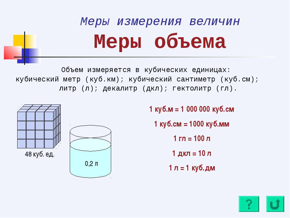 Измерить куб воды