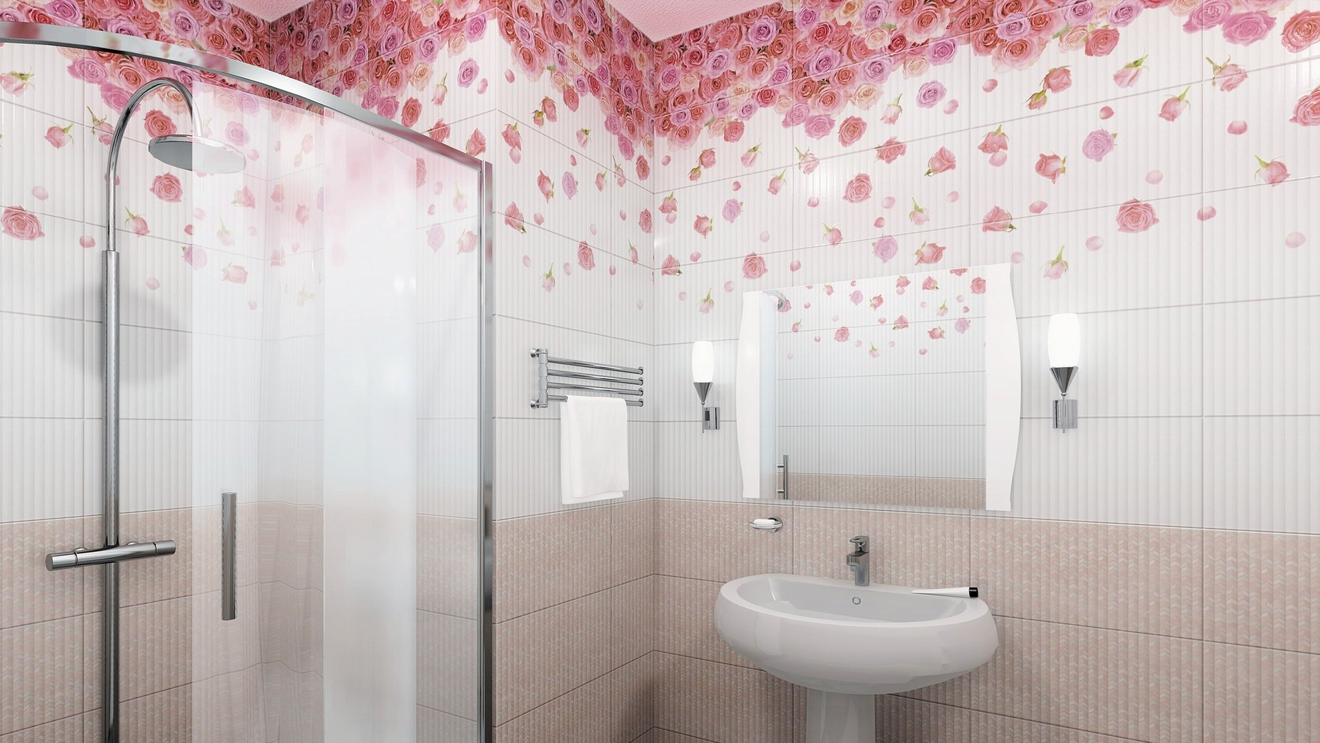 Ванные комнаты из пластиковых панелей фото дизайн