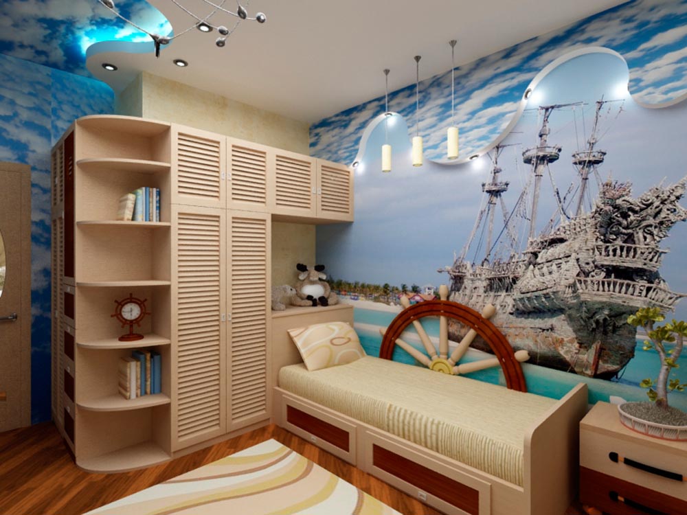 Декор для комнаты в морском стиле