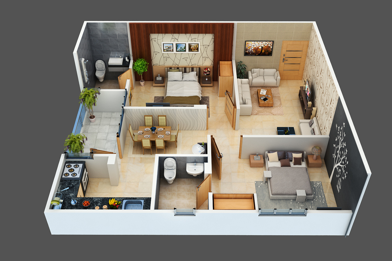 Floorplan 3d бутырка