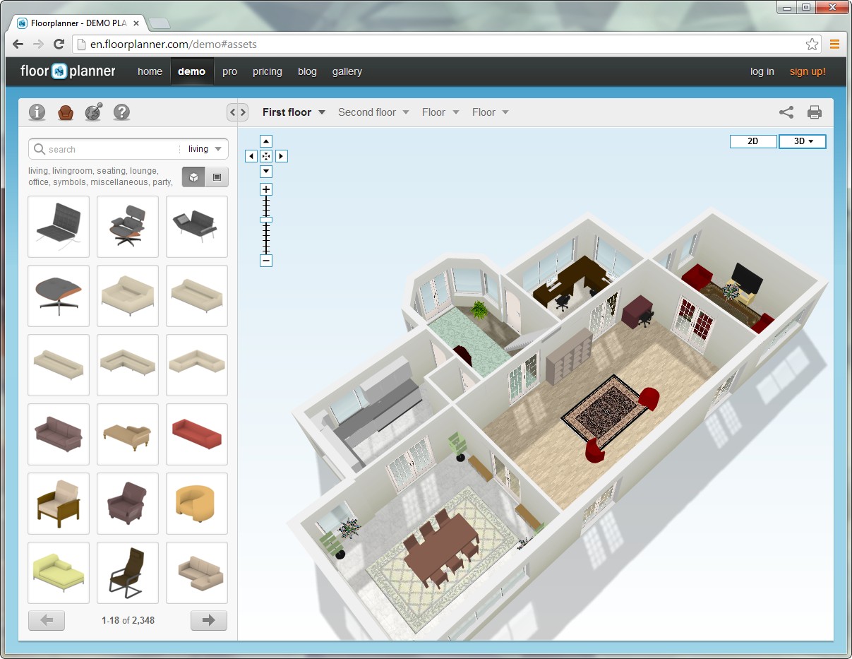 программа расстановки мебели в квартире 3d